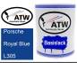 Preview: Porsche, Royal Blue, L305: 1L Lackdose, von ATW Autoteile West.